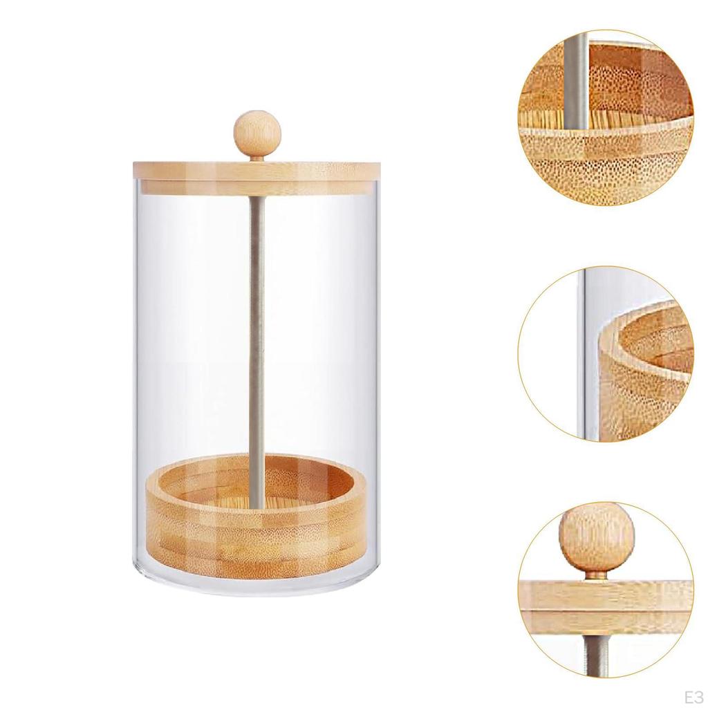 Dispenser Holder Reusable for Counter Transparent Organizer Drinking Container Makeup Brushes