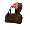 Womens Mini Shoulder Bag Crossbody Daily Commute Stylish PU Leather Boston With Zipper