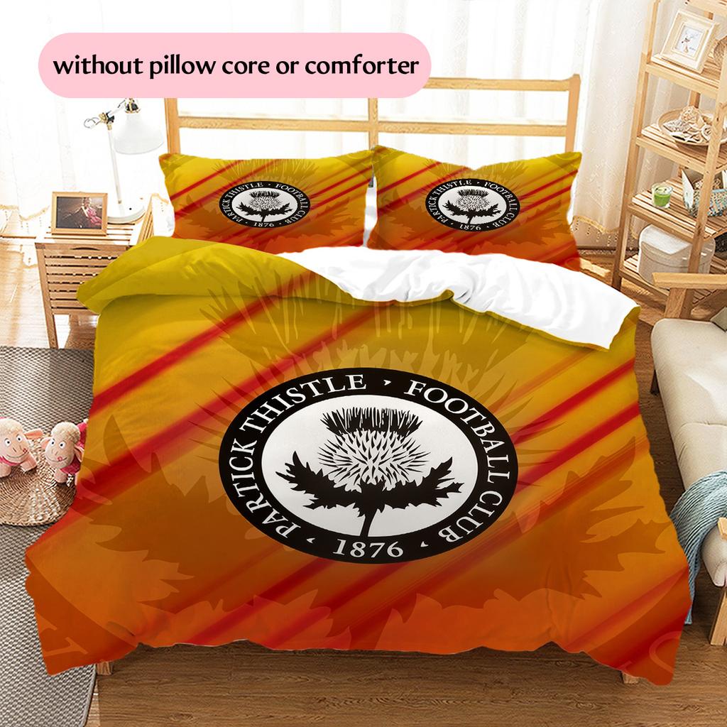 Partick Thistle F.C.  Pattern Bedding Quilt Set  Home Decoration  Gift (1 * duvet cover + 2 * pillowcase  without core)