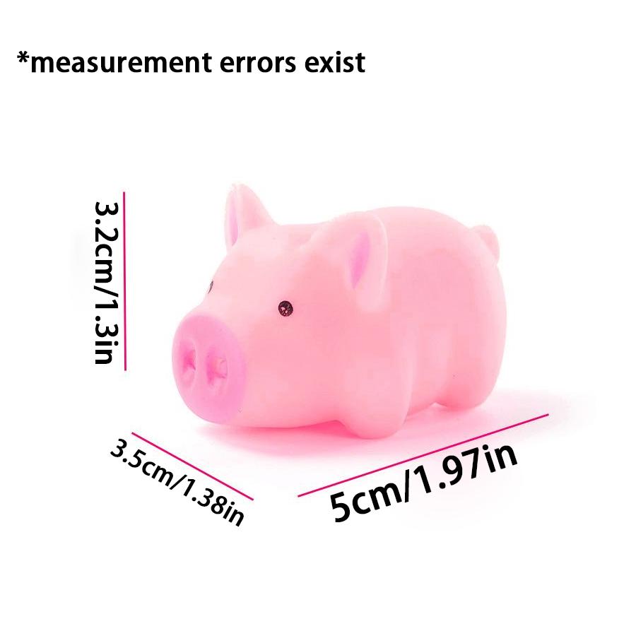 5/15/30pcs Pink Pig Durable Stress Relief Supplies Pet Dog Chew Squishy Toys Squeeze Decompression Tool Birthday Gift XJM