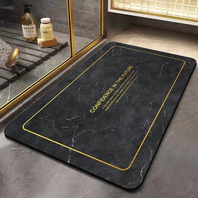 Marble Pattern Bathroom Toilet Carpet Absorbent Quick-drying Floor Mats Kitchen Entrance Door Absorbent Mats for Home Use