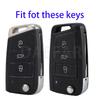 For VW Skoda Octavia A7 Fabia Leon Rapid Karoq SEAT Leon Ateca Ibiza Toledo Golf 7 T-cross POLO T-Roc Car Key Cover Case Holder