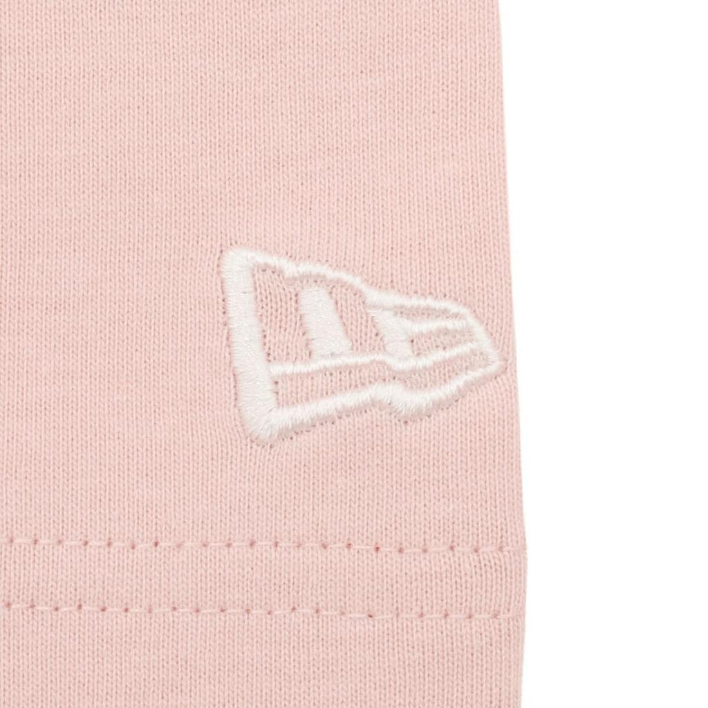New Era Oversized Cotton Tee Handwritten Logo Pink Rouge L 14683882 S/S