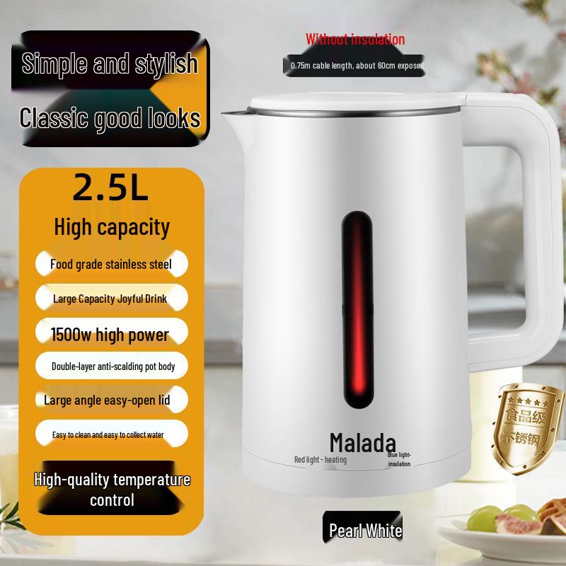 Wanlida Smart Electric Kettle - Keep Warm, Durable, Auto Power-Off, Large Capacity, Temperature Controlled Boiler.
