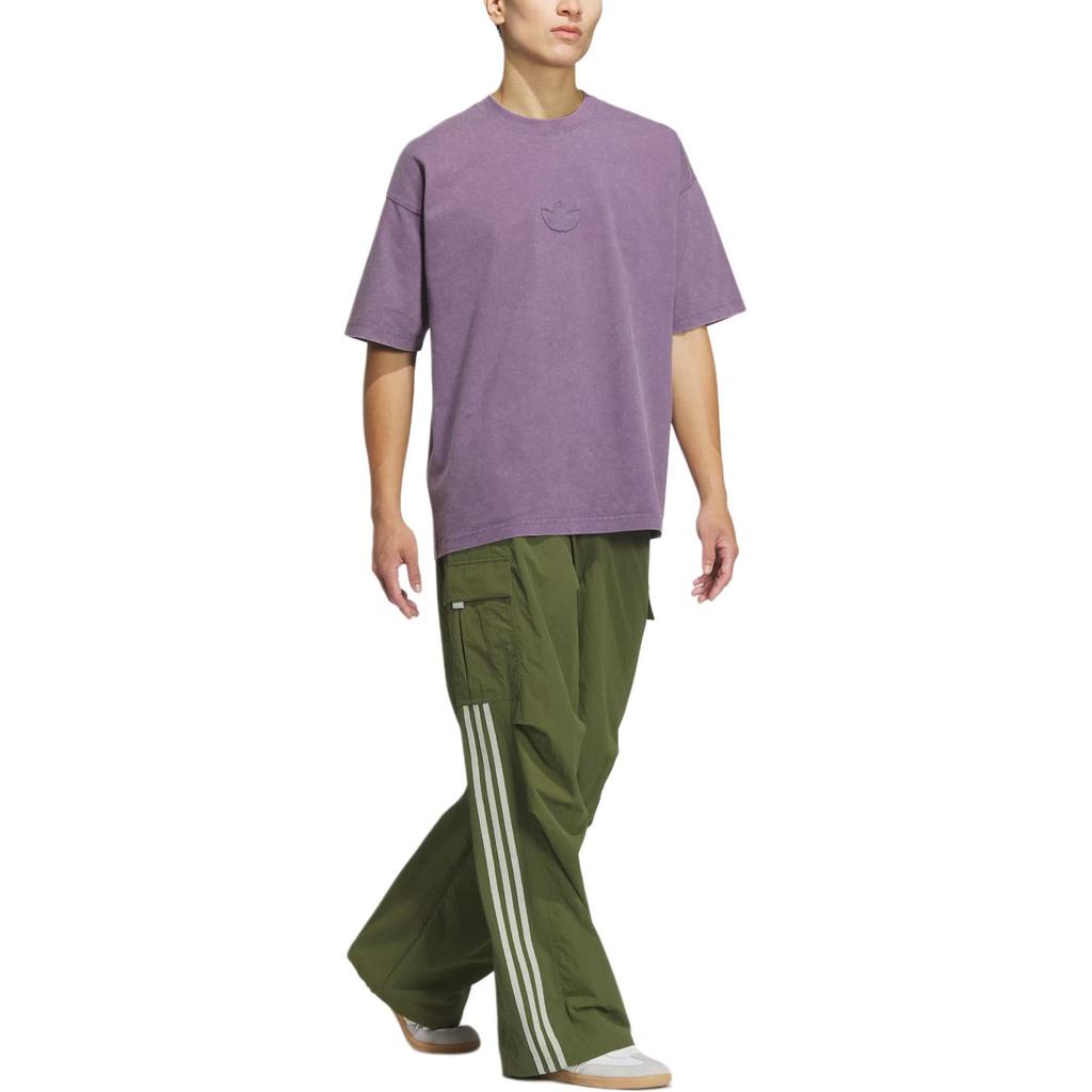Adidas Originals WASHED SHORT SLEEVE T SHIRT T Shirt Men's Purple JV6940