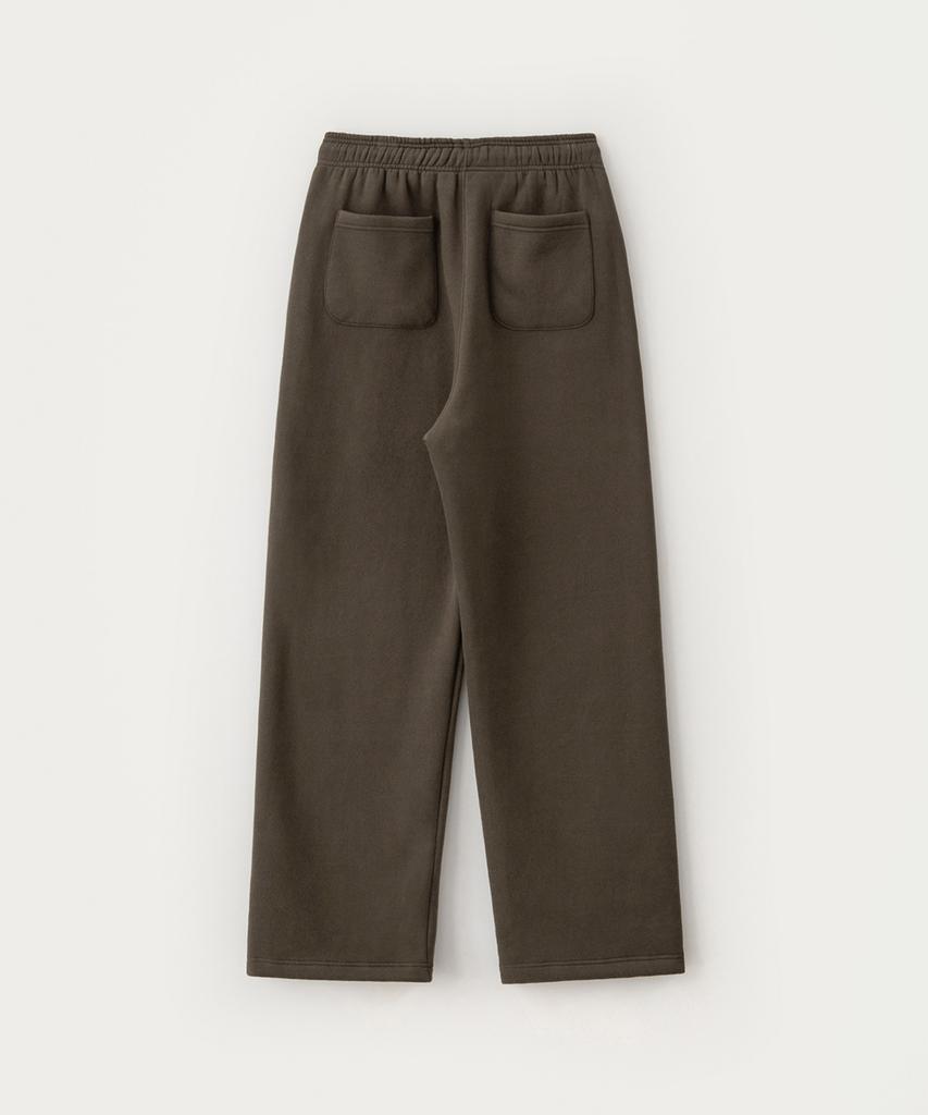 Sseomweeobeoteo Square Logo String Sweatpants - Brown