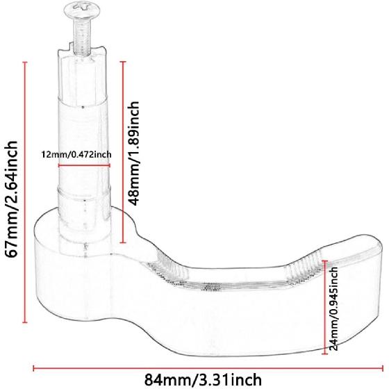 Thumb Throttle Control Lever Black Aluminum Easy to Install Premium Repair Part Sturdy ATV Accessories Assembly for ATV, Orange