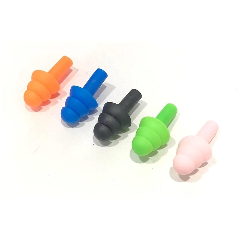 audiophile ear plugs 3 stage flange type thermoplastic rubber 28mm swimming soundproofing Sleep well plane sound insulation 5 pairs