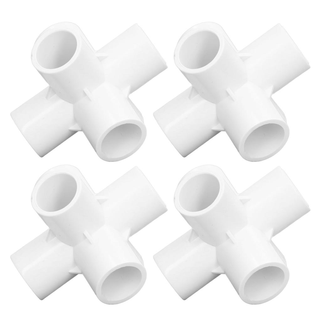 10PCS 6 Way Pipe Fittings PVC Plastic Pipe Corner Elbow Connector 20mm Inner Diameter