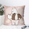 My B-Bare B-Niedźwiadki Kreskówkowe Bajki Poszewka na Poduszkę Kwadratowa Poduszka Sypialnia Sofa Wypoczynek Komfortowa Poduszka Salon Dekoracja Domu