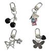 Cherry/Candy/Butterfly/Bowknot Heart Keychain Alloy Key Chain Multi-Functional Phone Chain Women Girls Purse Accessory