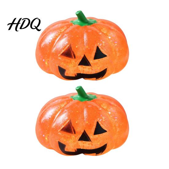 Classroom Stress Toy 1/2/3Pcs Halloween Pumpkin Relief Toy, Creepy Head Squeeze Glitter Ball for Kids Adults, Party Favors Relaxation Hand