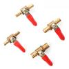 6-12mm Pneumatic Ball Valve Hose Barb Inline Brass Water Oil Air Gas Faucet Shutoff Fuel Line Ball Valve Pipe Fittings
