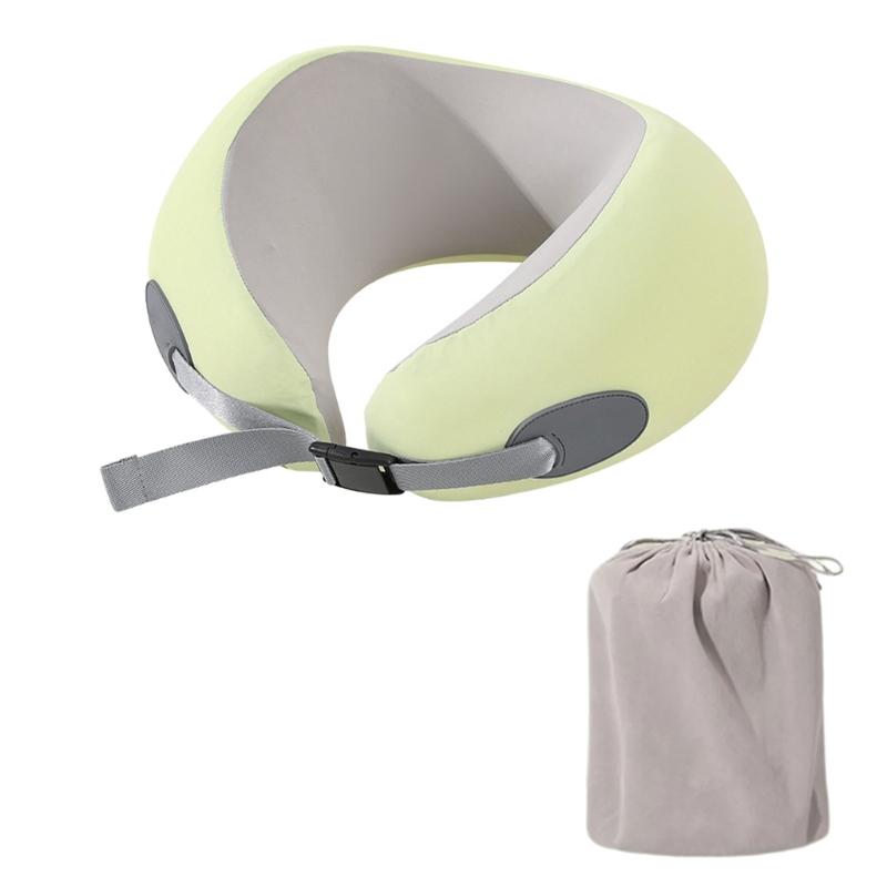 Memory Foam Travel Neck Pillow for Head and Neck Support Soft U Shape Cushions for Airplanes Car Home Office