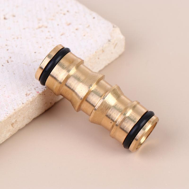1/2/3Pcs 2 Way Garden Brass Hose Connector Joiner Coupler Watering Water Pipe Tap Male Water Pipe Repair Extension Joints