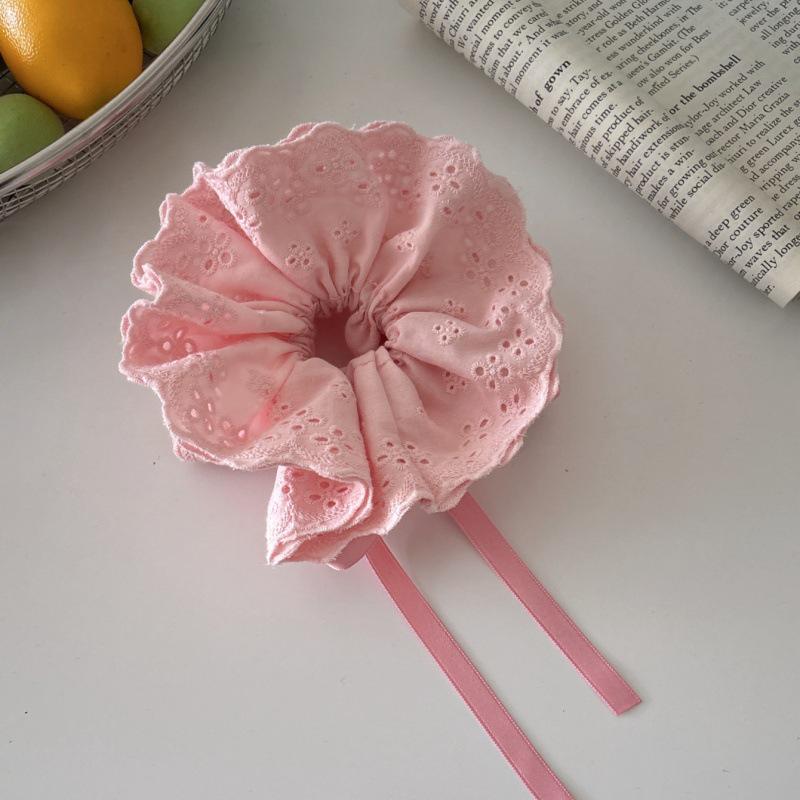 Premium Heavy-Duty Lace Scrunchie for Women – Elegant Hair Tie for Ponytails, Enchanting Hair Accessory