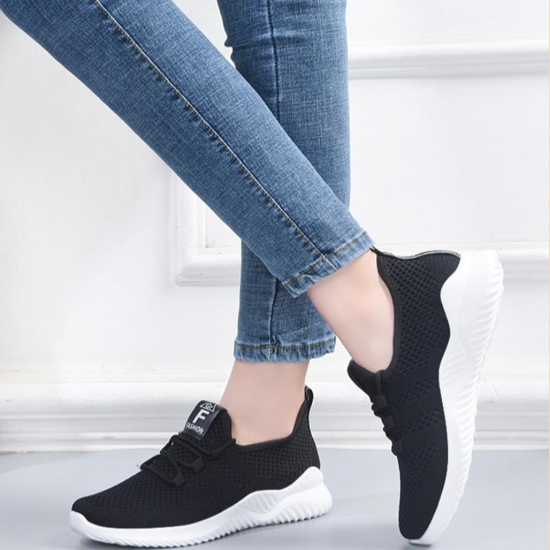 Новые повседневные модные кроссовки для бега Flying Woven Breathable Comfortable Soft — фото 13