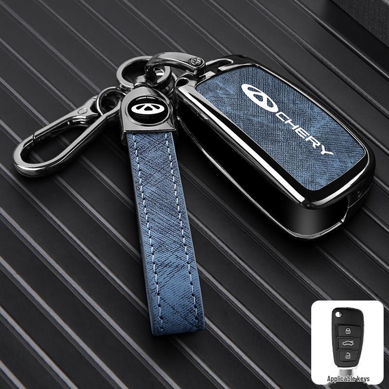 Zinc Alloy Key Shell Covers for Chery, Tiggo 8, 7 Plus - Full Coverage, 5x Anti-Drop Protection