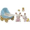 Sylvanian Families Doll Furniture Set Chocolat Rabbit TwinsFurniture DF-14 ST Mark Certified Ages 3 Up Toy Dollhouse EPOCH