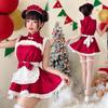 [Milky Time] Christmas Santa Costume, Maid Dress with Ribbon (Maid Santa)