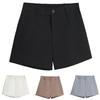 Short Pants A-line Keep Cooling Office Lady Chic Solid Color Women Shorts Garment