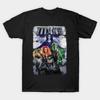 Men Black Print T-shirt Teenage Heroes #1 No-Cut Transfer Paper Print Cotton Tshirt