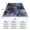 Akaza Anime Super Warm Blanket  Kids Plush Throw Blanket Print Home Decor Flannel Bedspread Sofa Bed Cover