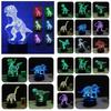 Creative Dinosaur 3d Lamp Stunning Led Night Light Touch Control For Kids Room Decor
