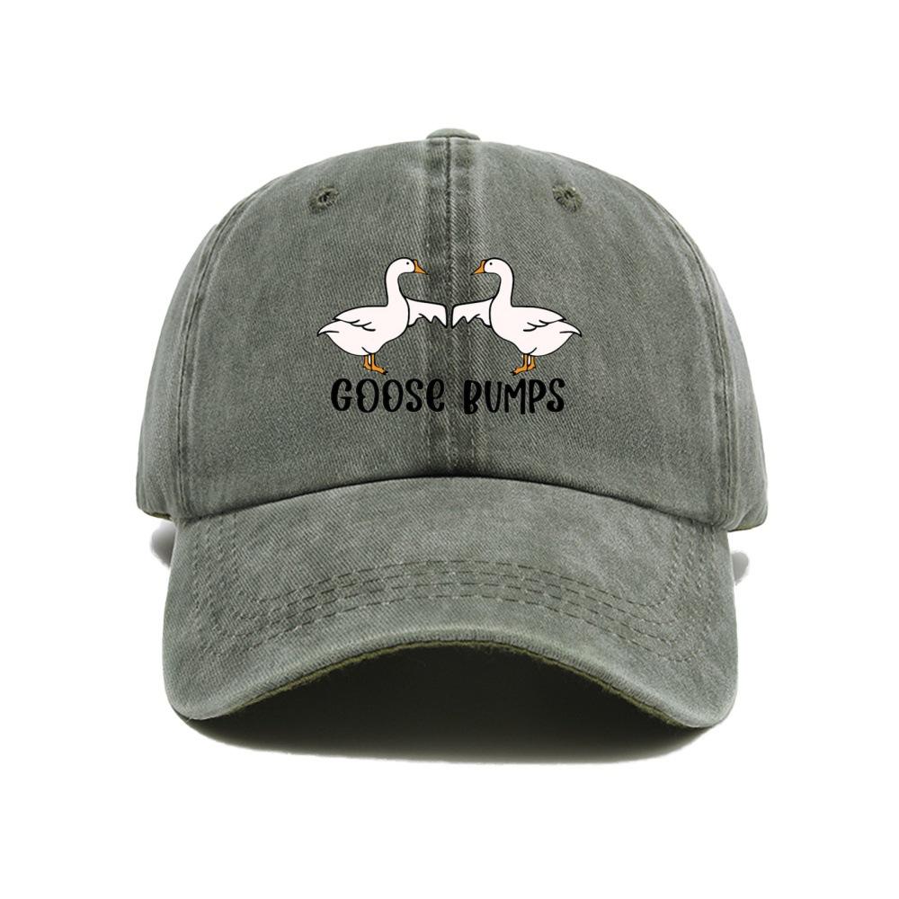 New hot-selling printed washed retro printed baseball cap dad hat dad hat duck tongue