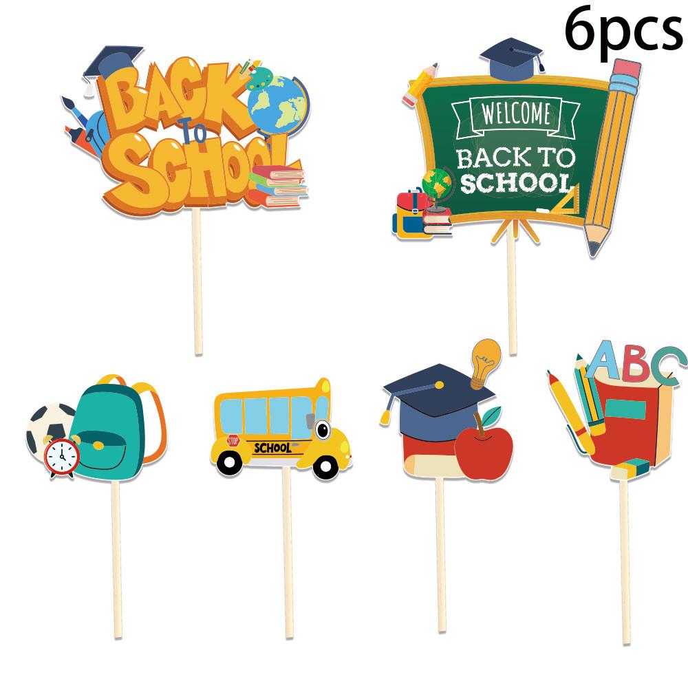 To School Back Season Theme Blackboard Newspaper Bag Pattern Paper Vase Plugin