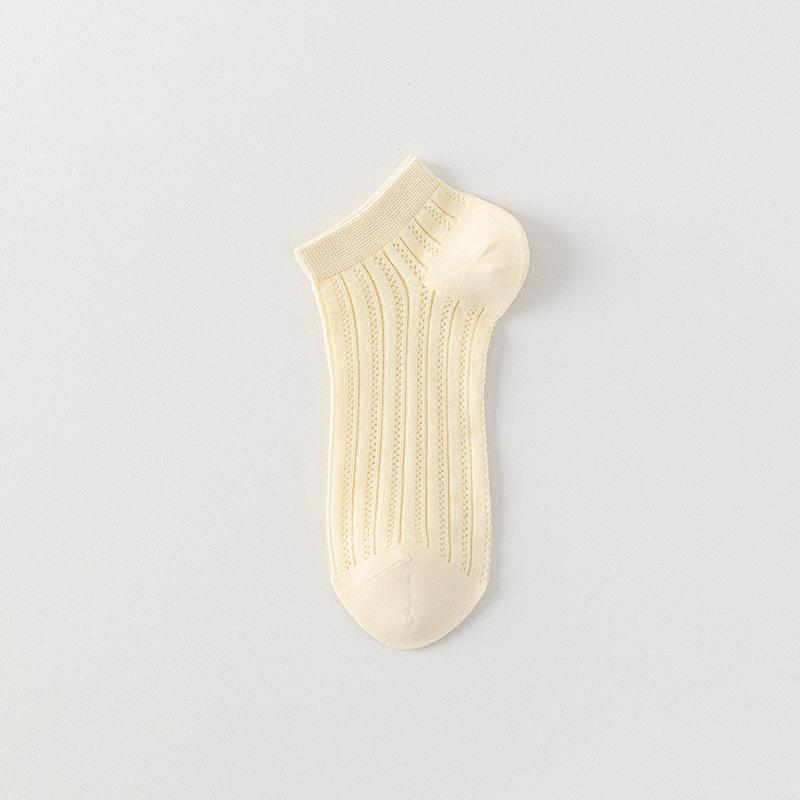 Women's Socks, Summer Thin Short Socks, Mesh Breathable Ultra-thin Cotton Socks, Shallow-mouthed Low-top Boat Socks