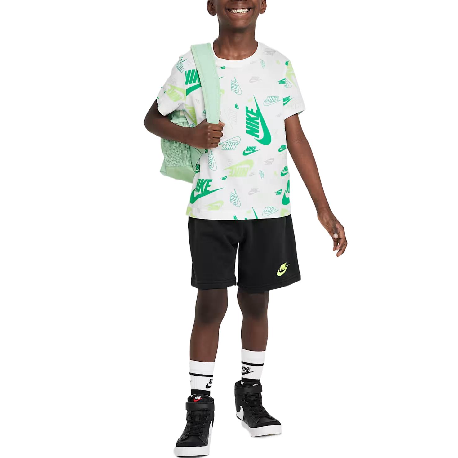 Nike Casual Sportswear 2 Piece Set Black White Children Aged 3 7 Years Old II3836-010 6