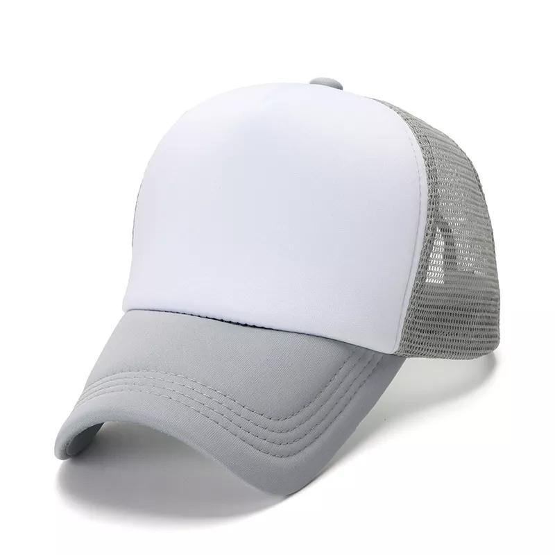 OEM 5 Panel Sport Cap Gorras Foam Mesh Trucker Hat Custom Logo Design Pattern 3D Embroidery Sublimation Print Promotional Hat