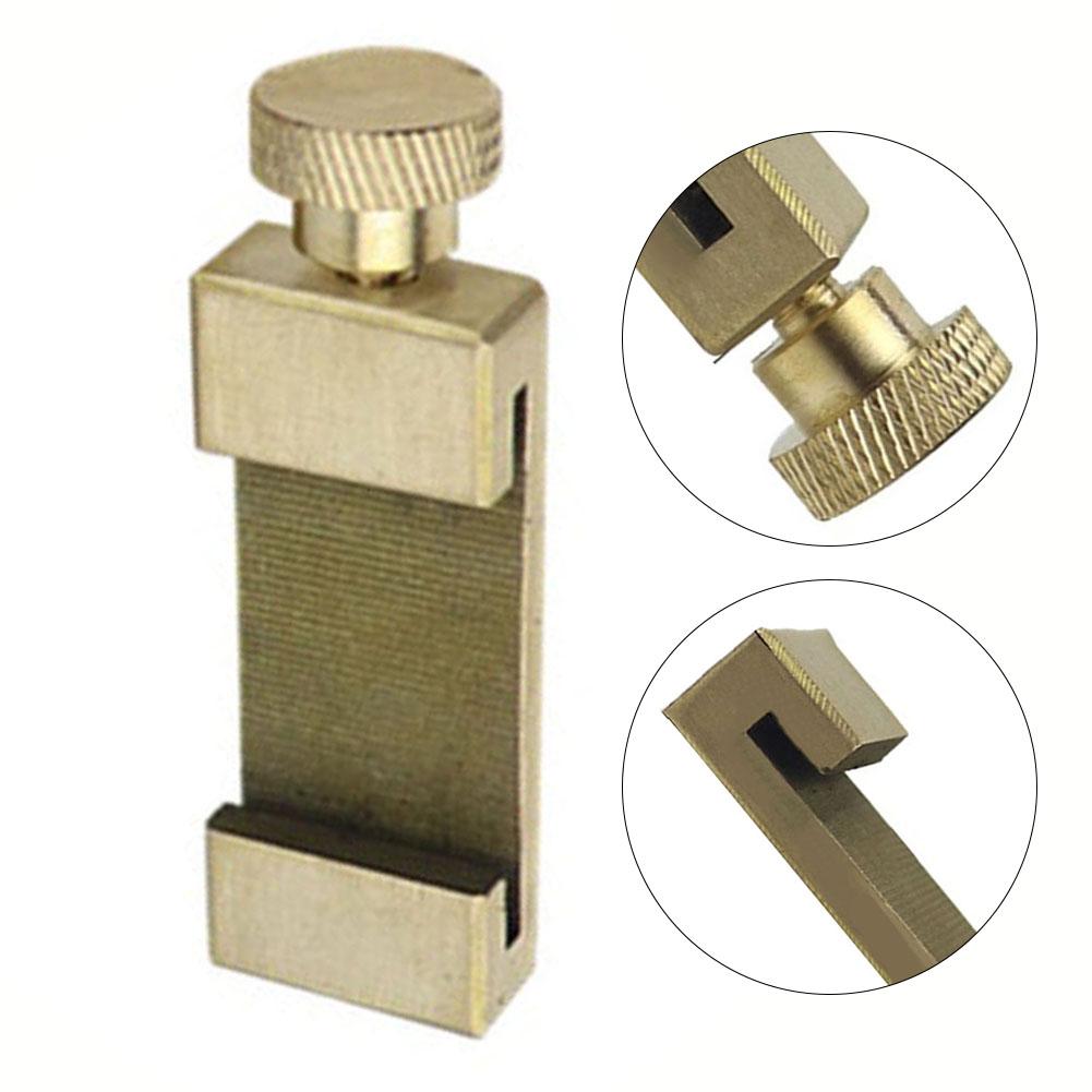 Ruler Stop Fence Brass Ruler Positioning Block For Woodworking Steel Ruler 39.5mm Hand Tool Household DIY Project Part