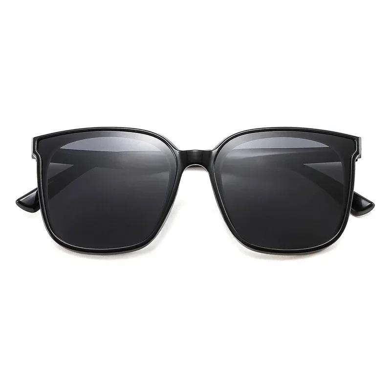 Trendy Large Myopia Polarized Sunglasses Outdoor Travel Sunglasses Square Frame Glasses UV Protection Sunscreen Eyewear