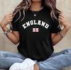 Engeland Vlag Football Sport T-shirt Voetbal Fan Wedstrijddag Sport Unisex Tee