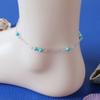 Popular Anklet, Simple, Stylish Handmade Beaded Anklet, Turquoise Bead Anklet