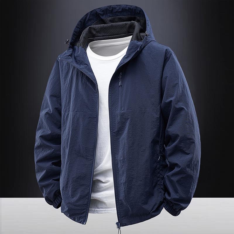 2026 Men's Lightweight Versatile Hooded Windbreaker for Spring/Autumn