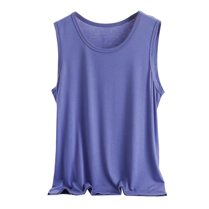 Pánské nadměrné velikosti Slim Fit modální tílko - Bez rukávů Letní sportovní základní vrstva Spodní tričko 2023