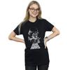 STAR WARS Damen/Damen Darth Vader Sketch Boyfriend-T-Shirt aus Baumwolle