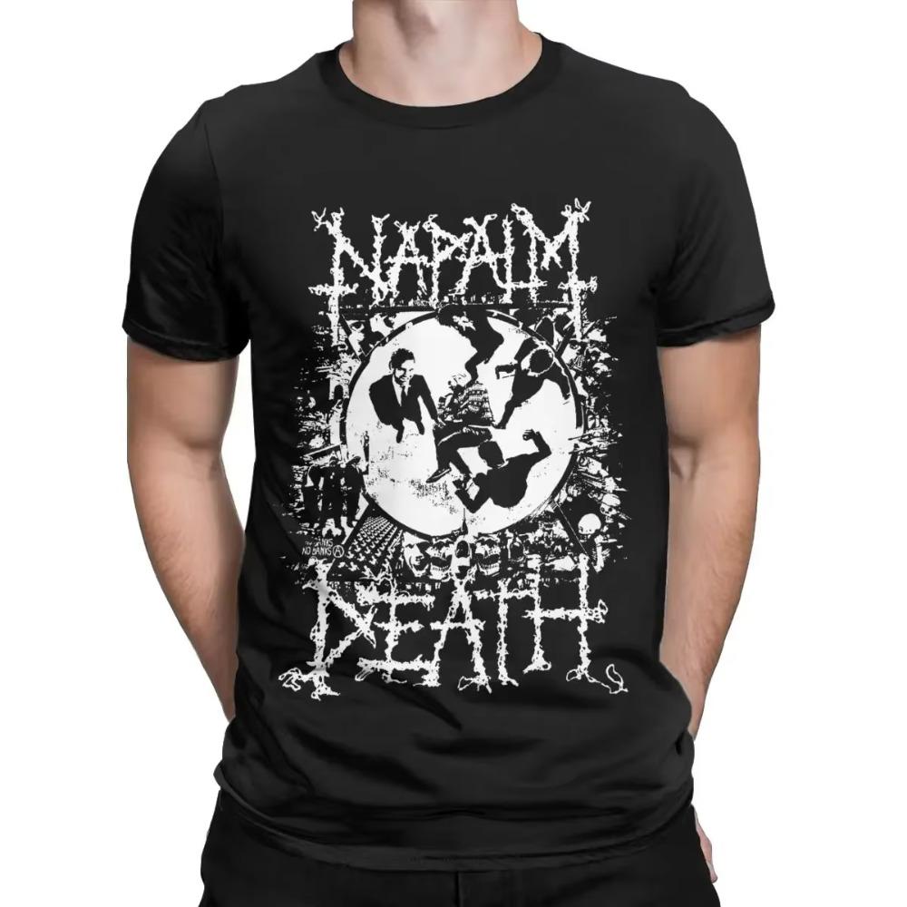 Herr Napalm Death T-shirt Bomullstoppar Kreativa Kortärmade O-ringade T-shirts 4XL 5XL 6XL T-shirts