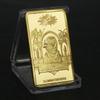 Commemorative Coin, Freemason Commemorative Coin Gold Bar, Originated In 1776, Square Plated Gold Bar, Foreign Currency