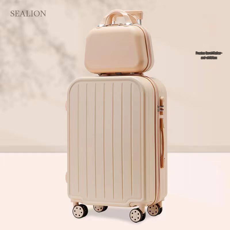 Durable 20-inch Silent Trolley Suitcase for Women and Men