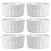 6x Ovenproof Casserole Dish Bowl Ceramic Ramekin 260 ml