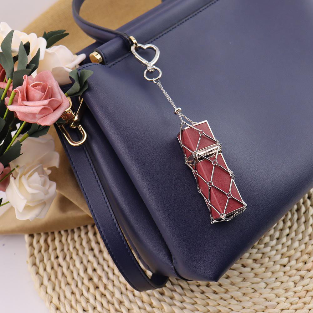 

Original Fashion Metal Mesh Crossbody Bag Charm and Keychain Accessory Zinc Alloy