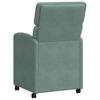 Dining Chairs with Casters 2 pcs Teal 58 x 65 x 98 cm Velvet