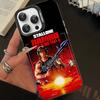 1pc Movie Rambo First Blood Phone Case For IPhone 16 15 14 13 12 11 17 Pro MAX Plus Pro Matte Shockproof Cover