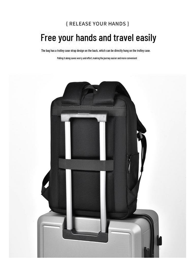 Men's and Women's Fashion Waterproof Commuter Backpack - High Capacity, Suitable for Business and Travel