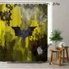 Batman Comic Book Battle Scene Waterproof Shower Curtain, Superhero Bathroom Decor With Kraak Sound Effect For Fans
