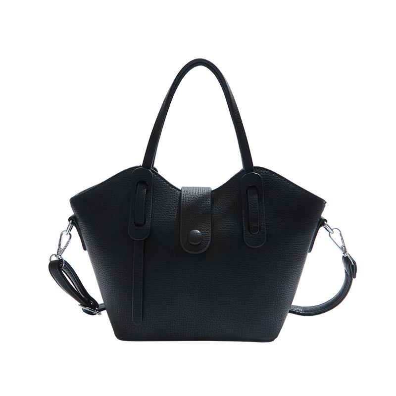 Simple texture lychee pattern portable wing bag autumn new hand bag shoulder messenger bag